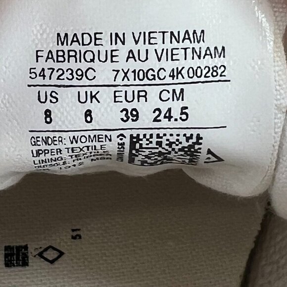 Converse Womens 547239C Ivory Chuck Taylor All Star Shoreline Size 8 Slip Shoes - Picture 9 of 9